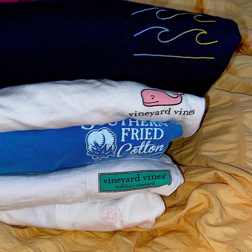 PREPPY LONG SLEEVE T-SHIRT BUNDLE!!!!